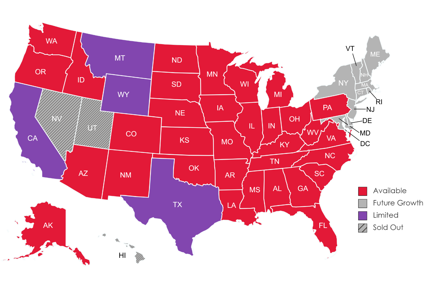 Available Markets | Jack in the Box Franchise